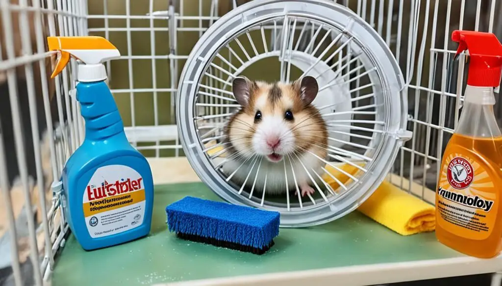 cleaning hamster wheel