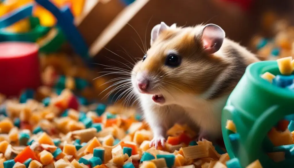 how do i get my hamster to chew on toys