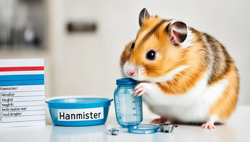 signs of underweight hamster