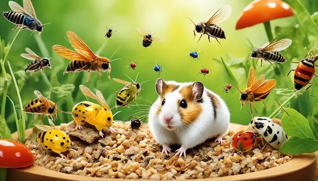 what insects can hamsters eat